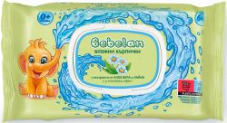 Влажни кърпи BEBELAN с Алое и Лайка 64 бр/пак. - MK BALK64