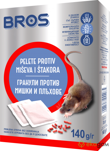 BROS – mouse and rat killer pellets 100 g