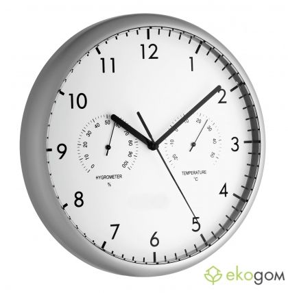 wall clock with thermometer and hygrometer 