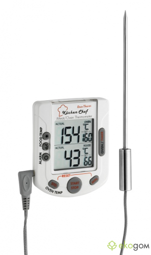 2 in 1 digital meat/oven thermometer 'Kuchen-Chef' 