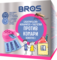 BROS - mosquito plug-in vaporizer + 10 refill mats ***Sensitive***