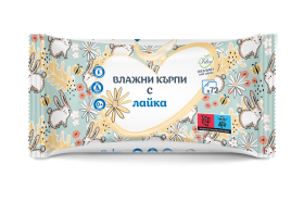 Влажни кърпи Idea Baby с Лайка 72 бр/пак. - MK-IBL72