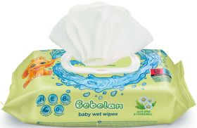 Влажни кърпи BEBELAN с Алое и Лайка 64 бр/пак. - MK BALK64
