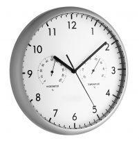 wall clock with thermometer and hygrometer 